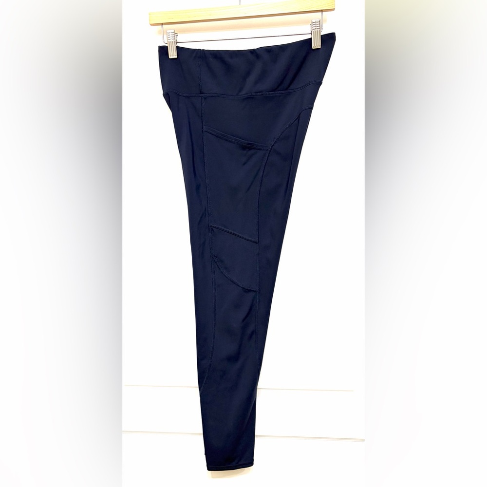 Threads 4 Thought Navy Rita Core Leggings High Rise Pockets Size Large - Picture 6 of 6